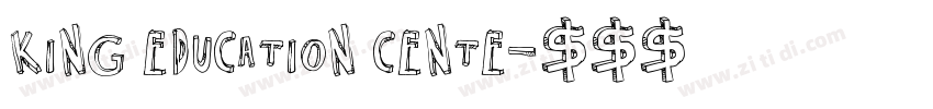 King Education Cente字体转换